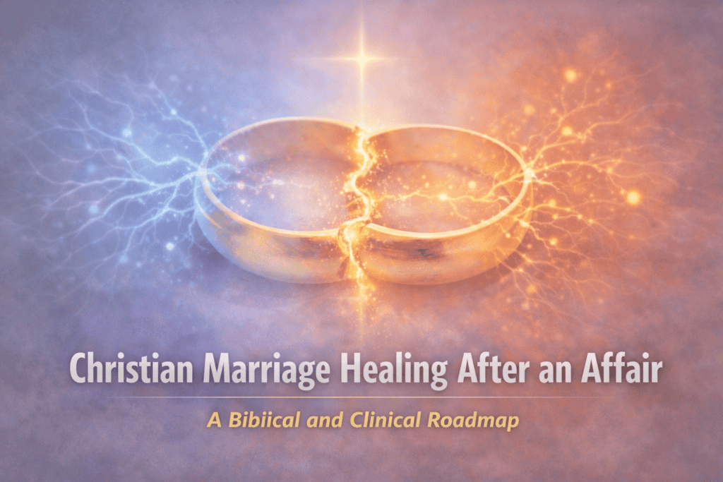 Christian marriage healing after an affair trauma, repair, and renewed connection after an affair.